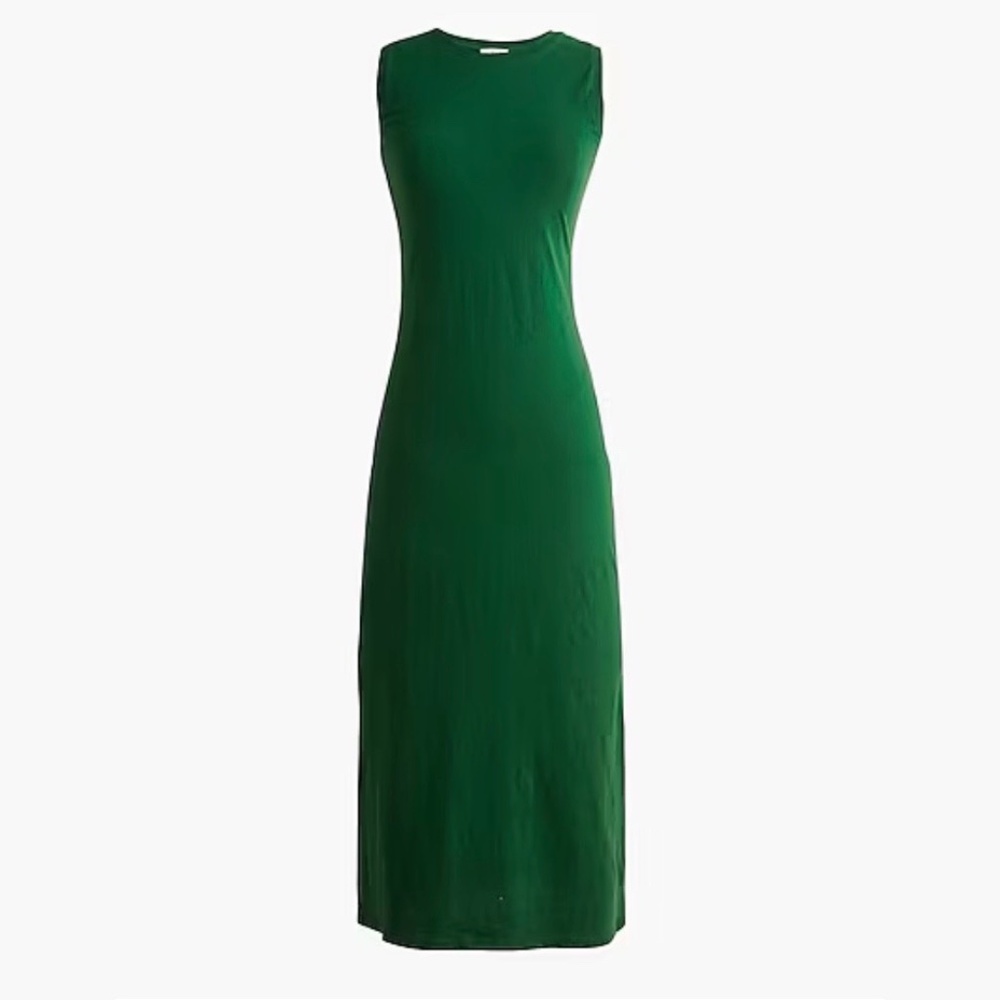 J Crew Factory Knit Midi Dress - Green NWT